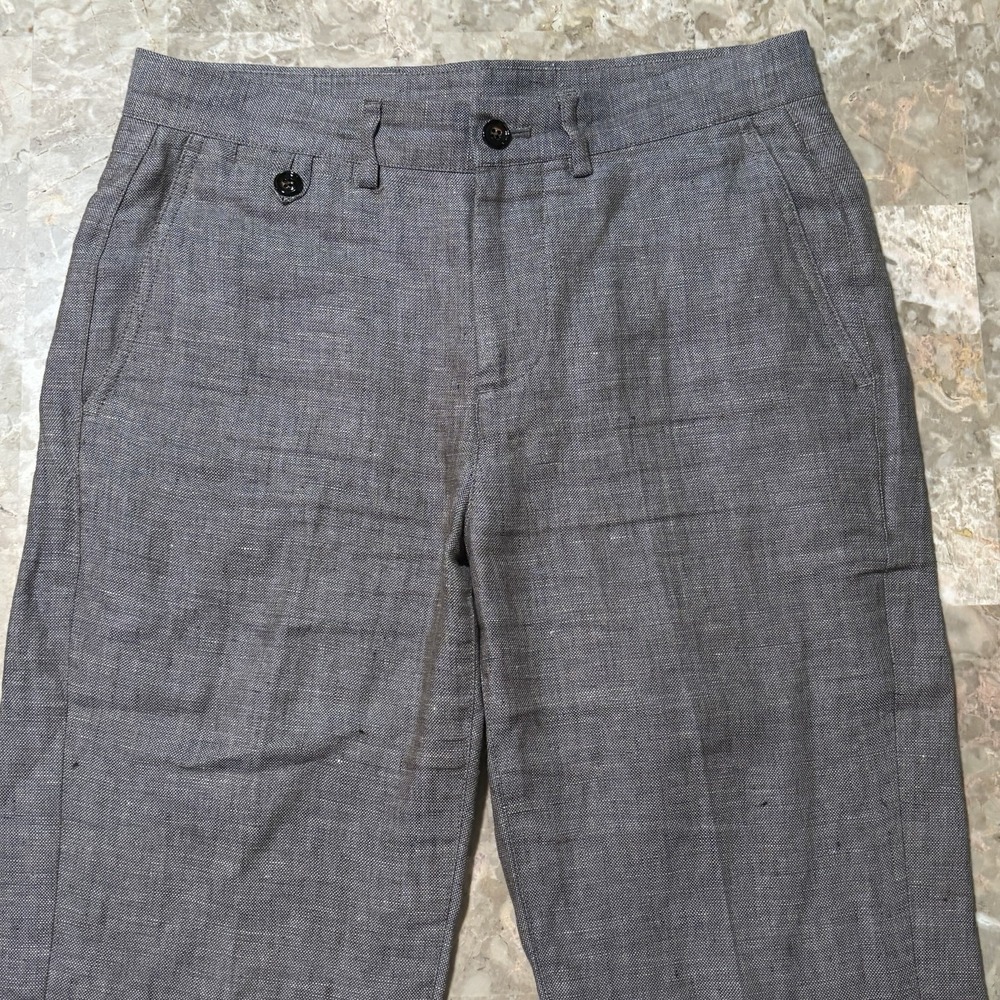 Murano Men's Linen Pants in Gray